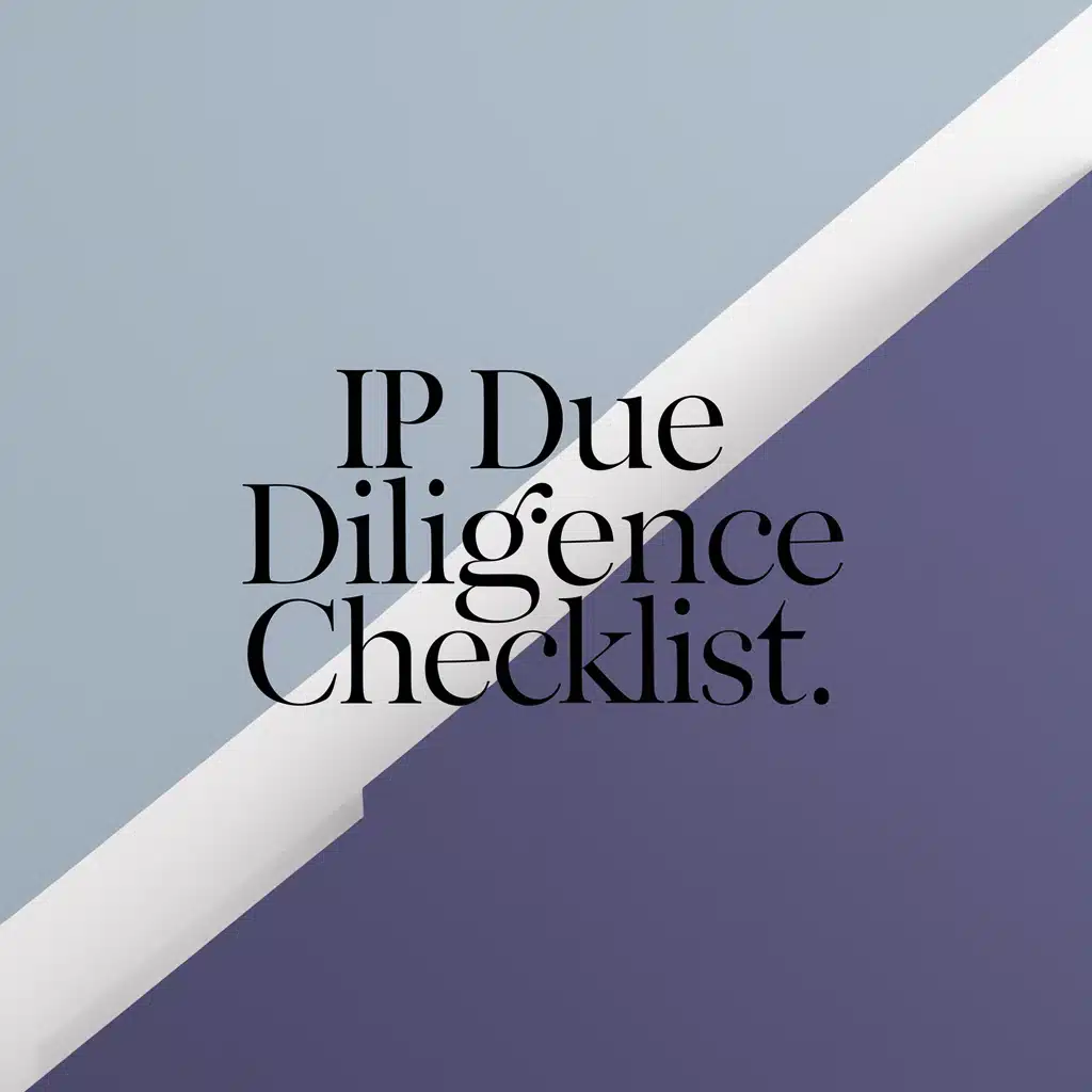 IP due diligence checklist patents