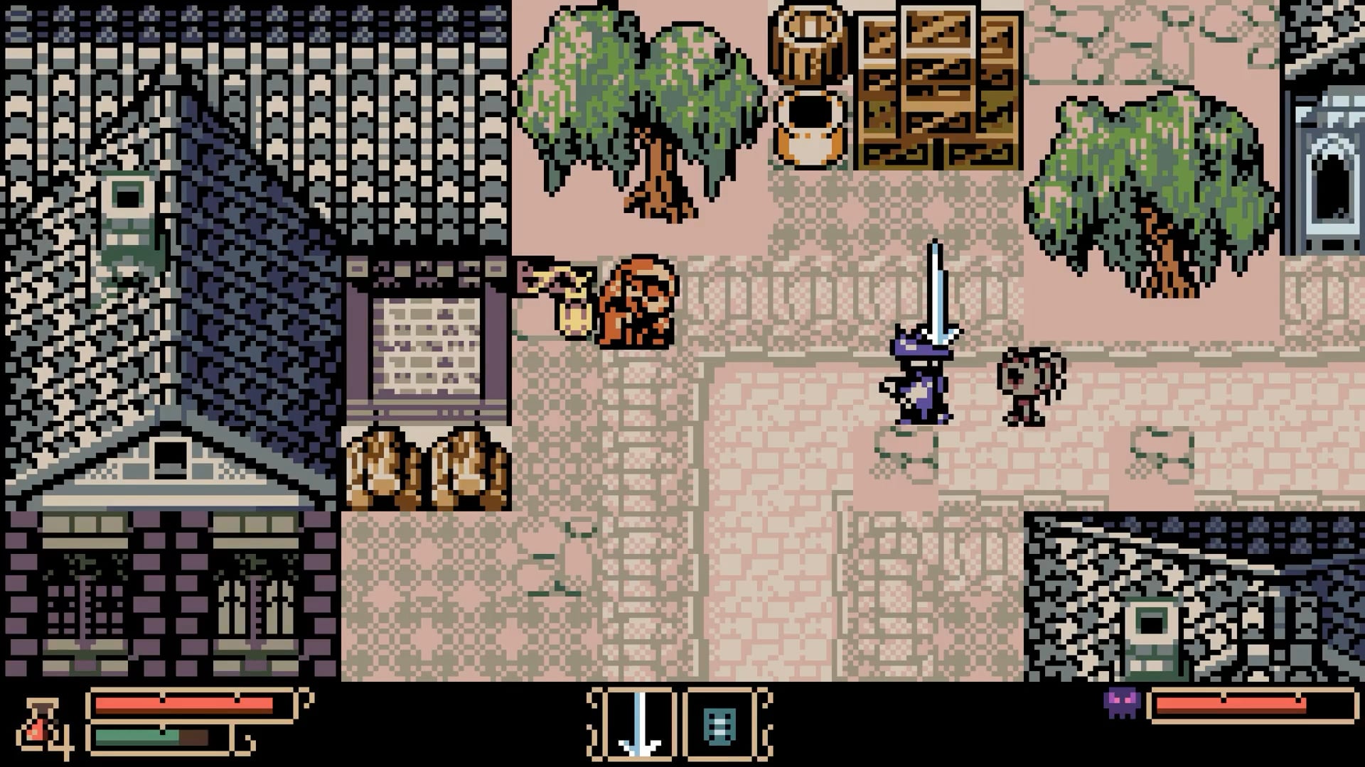 Mina the Hollower Metroidvania world map screenshot