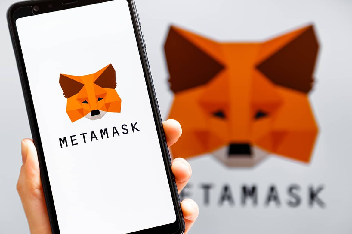 MetaMask wallet connected to betting site
