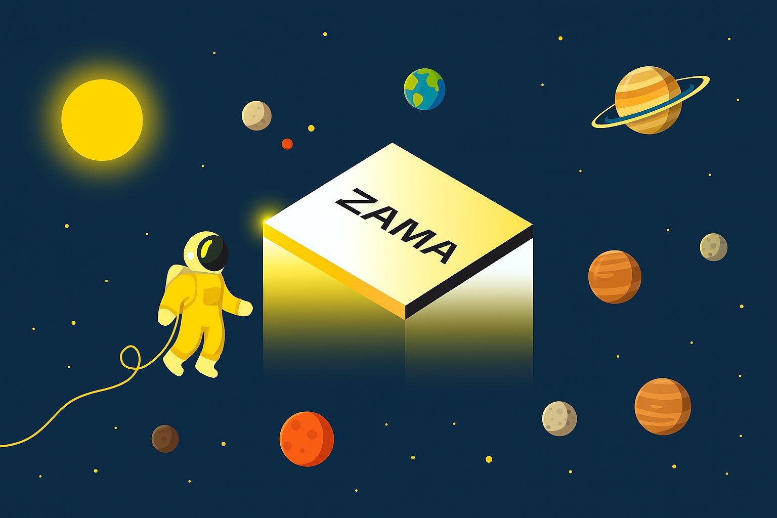 Zama FHE composable smart contracts