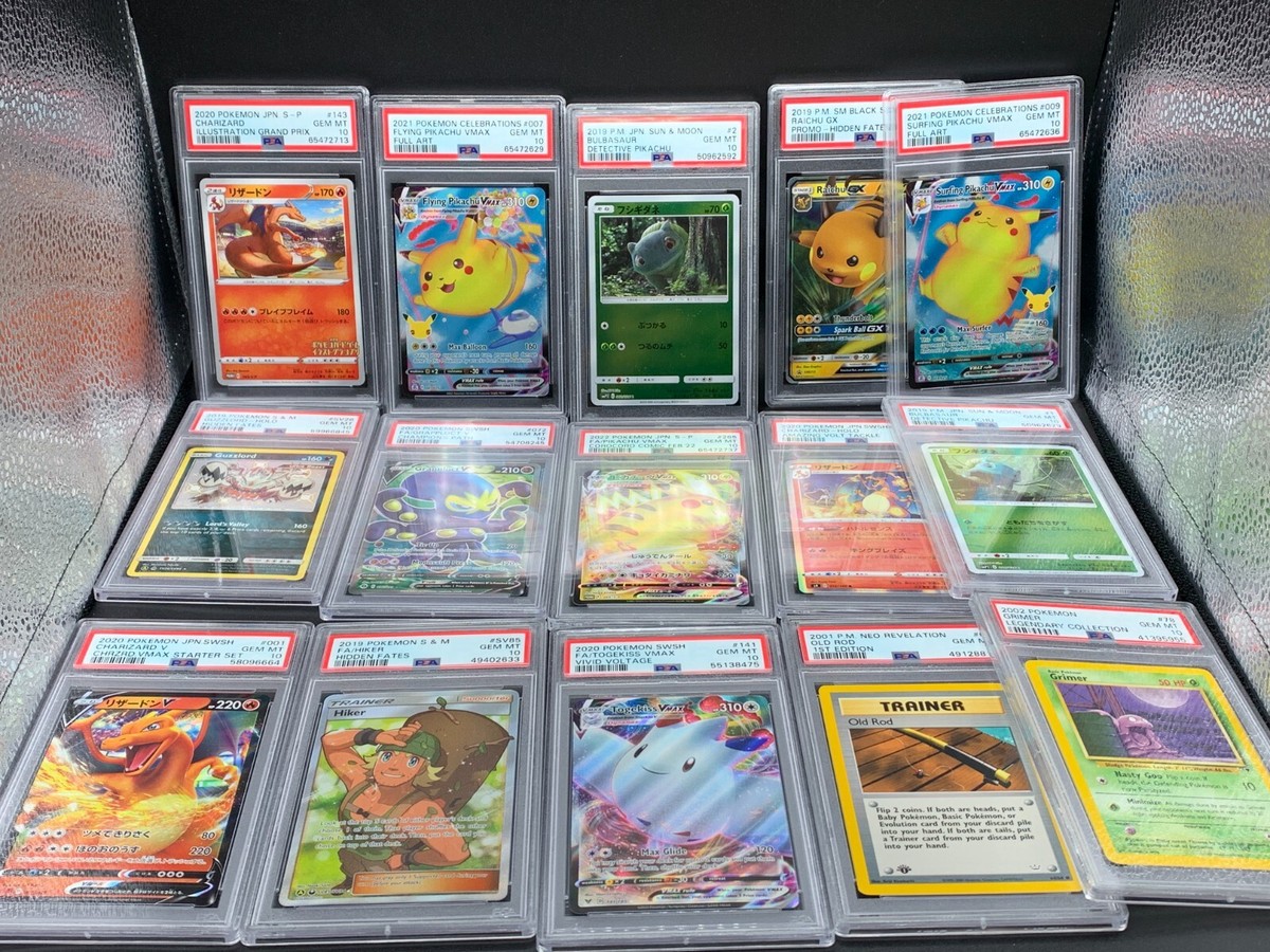 PSA 10 Pokemon card grading slab