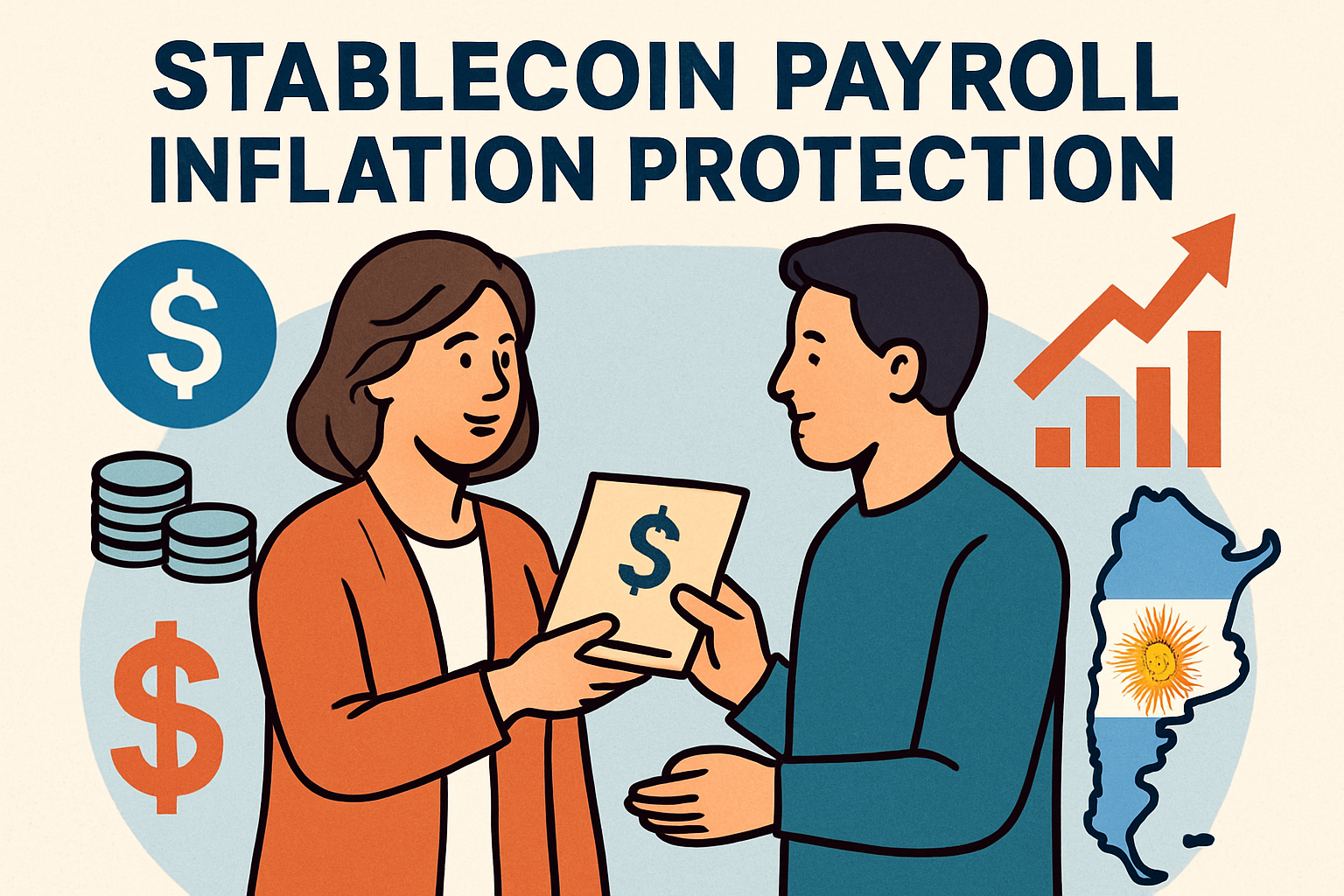 stablecoin payroll inflation protection Argentina
