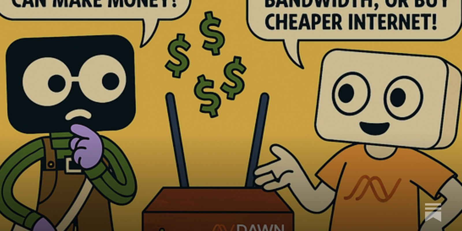 DAWN Internet affordable broadband sharing