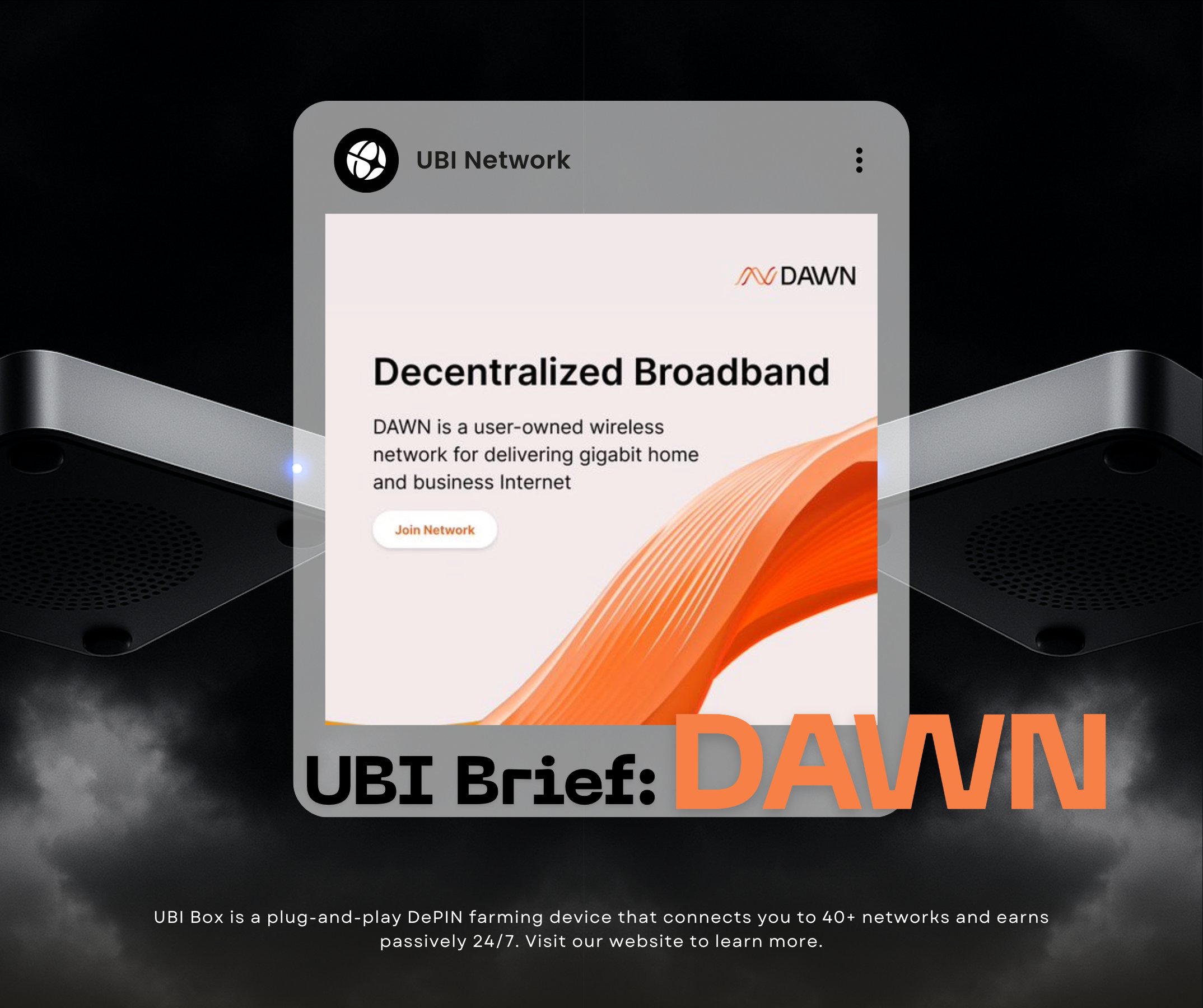 DAWN token rewards bandwidth sharing