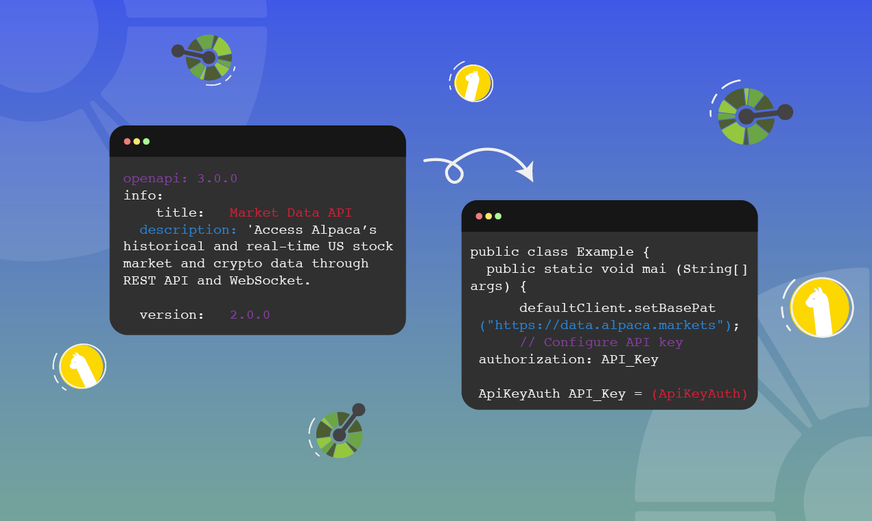 Alpaca real-time crypto market data API