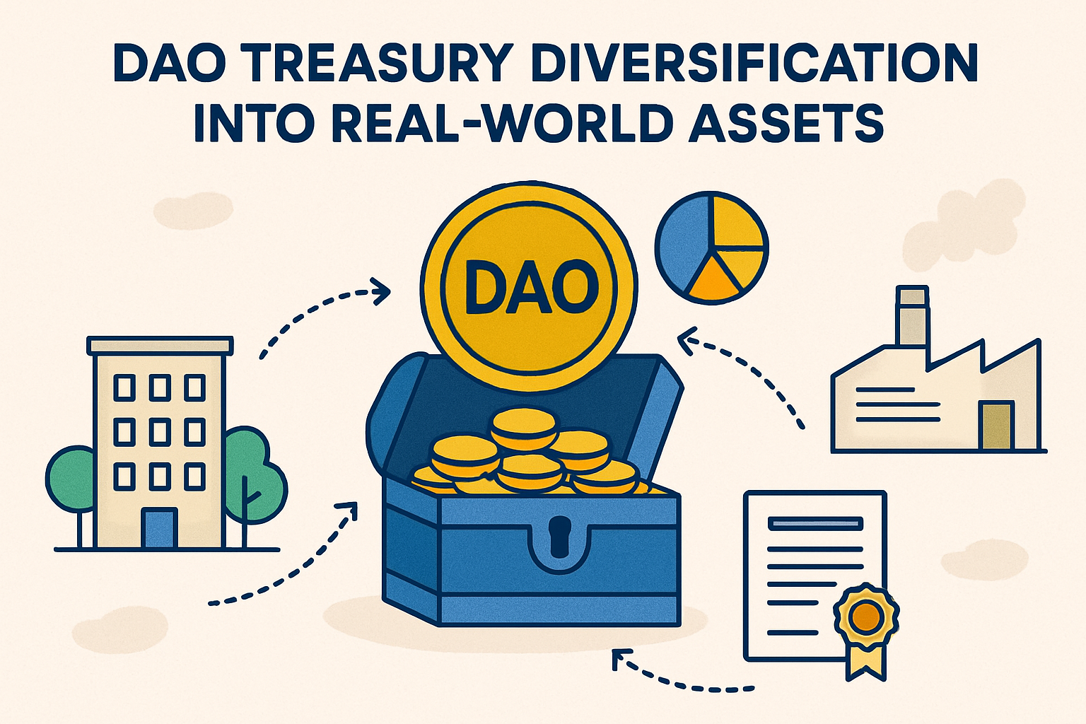 DAO treasury diversification into real-world assets