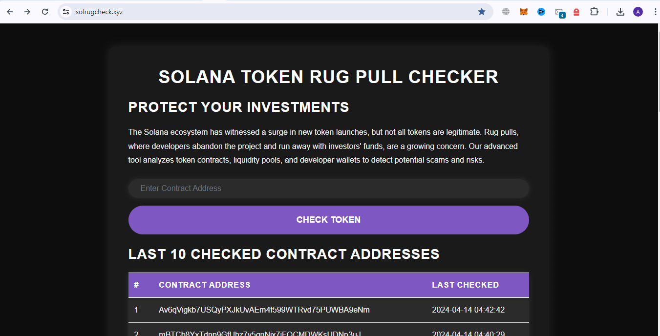 solana scam checker rugcheck tool