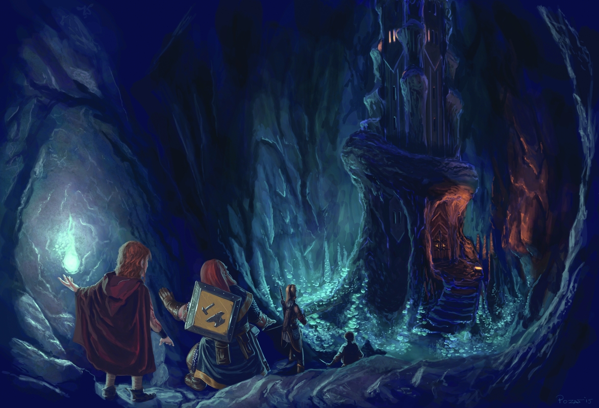 Crystal Cavern Heist adventure art Basement.fun