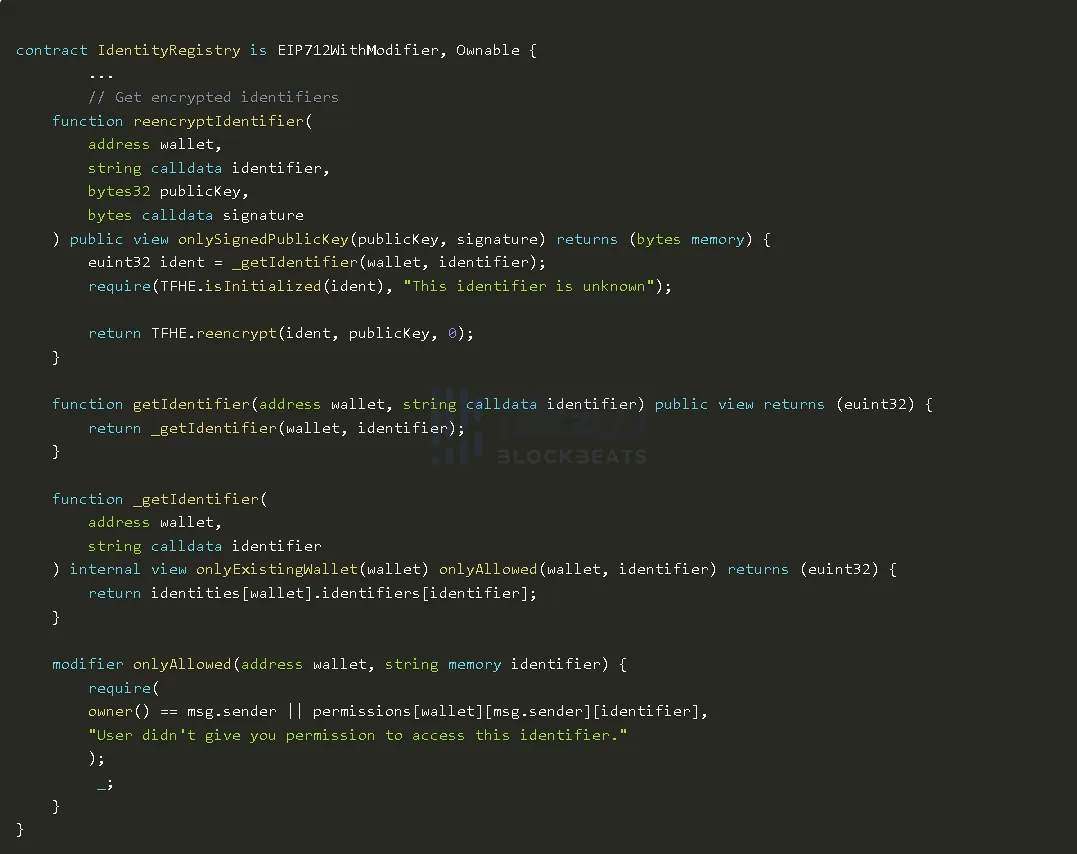 Zama fhEVM confidential smart contract screenshot