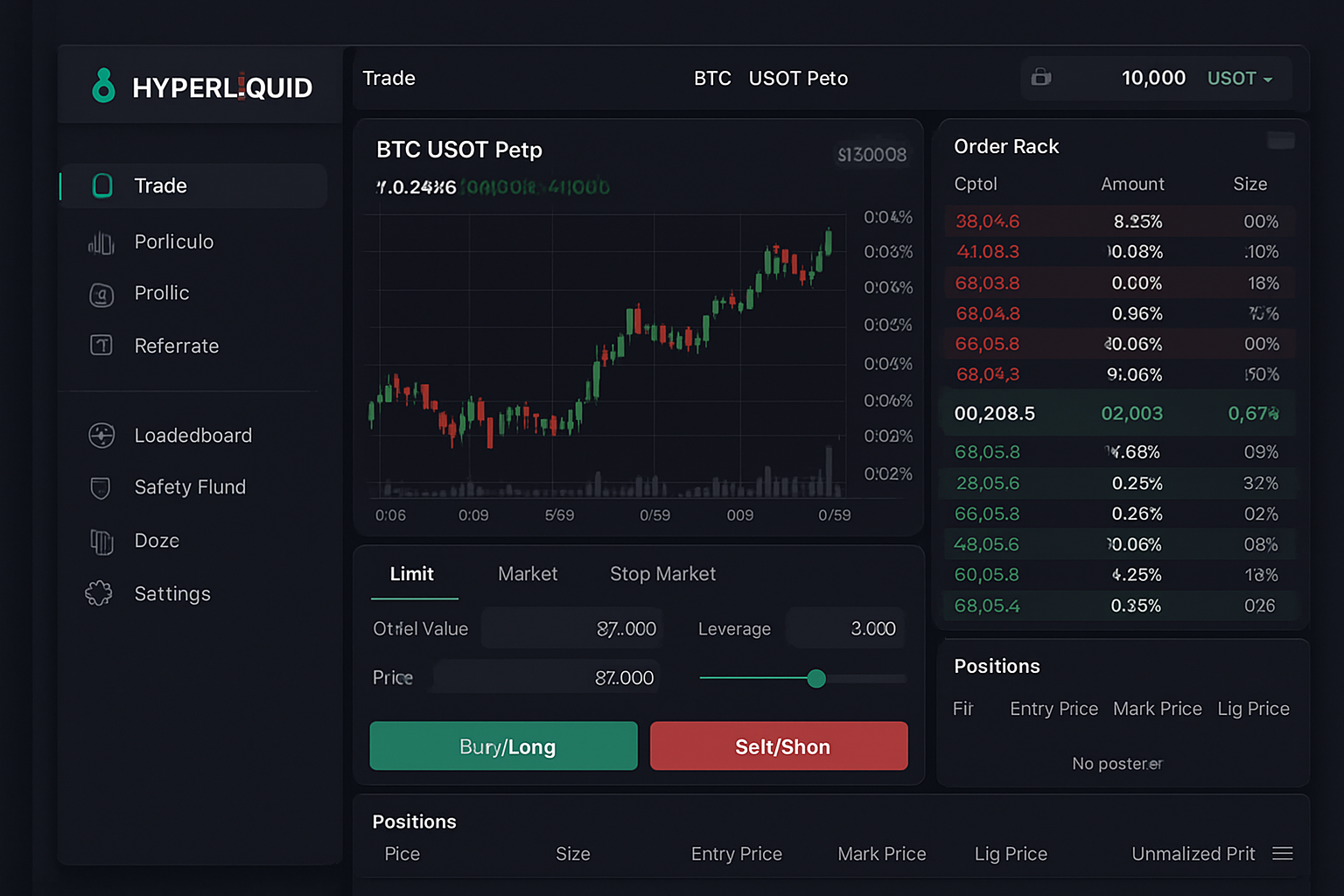 Hyperliquid trading interface user experience