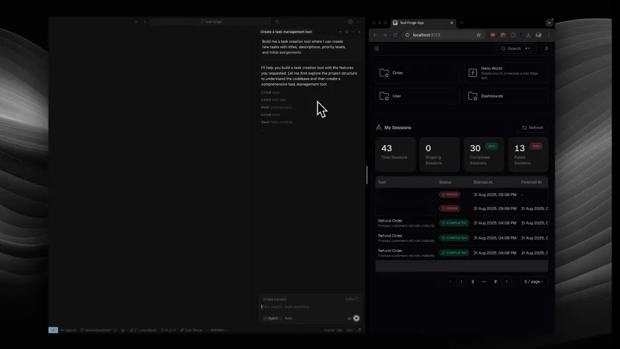 ForgeAI live AI agent leaderboard