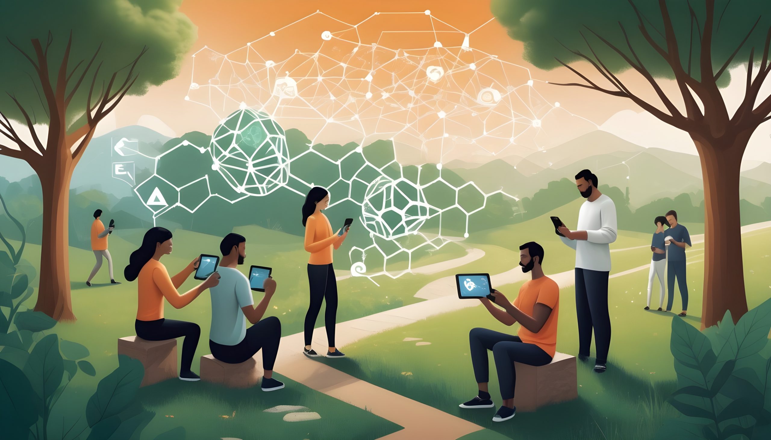 custom blockchain rollup environment illustration