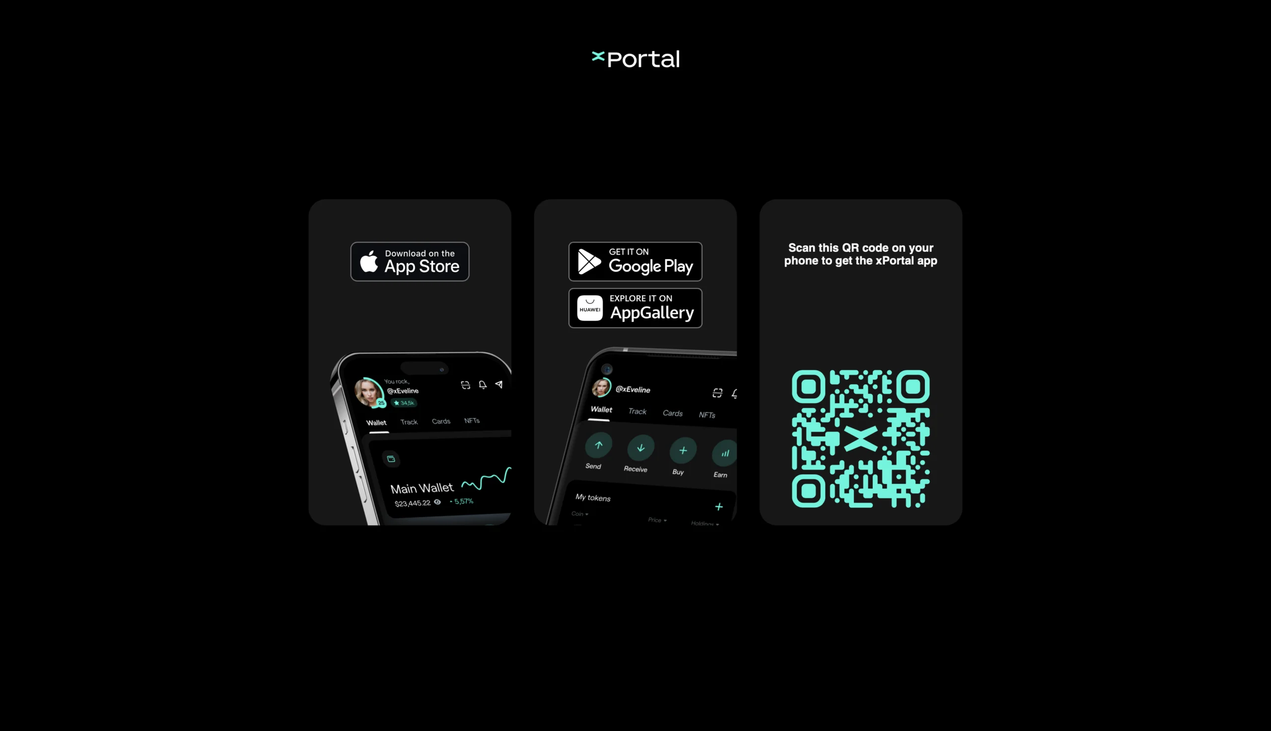 MultiversX xPortal wallet app interface