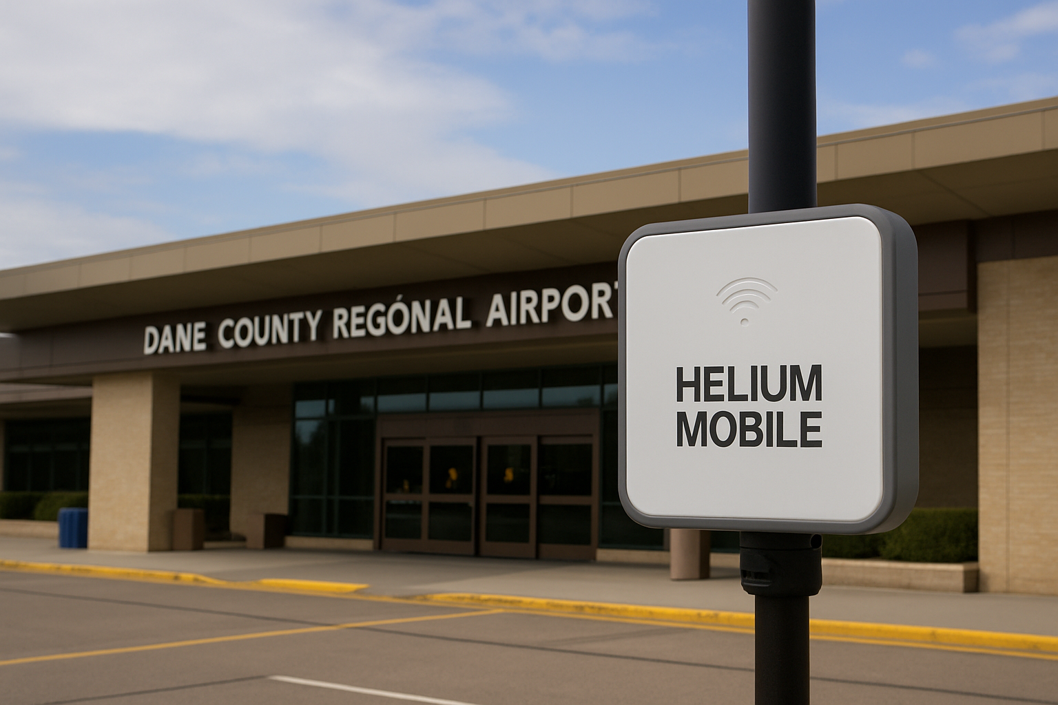 Dane County Regional Airport Helium Mobile Hotspot deployment