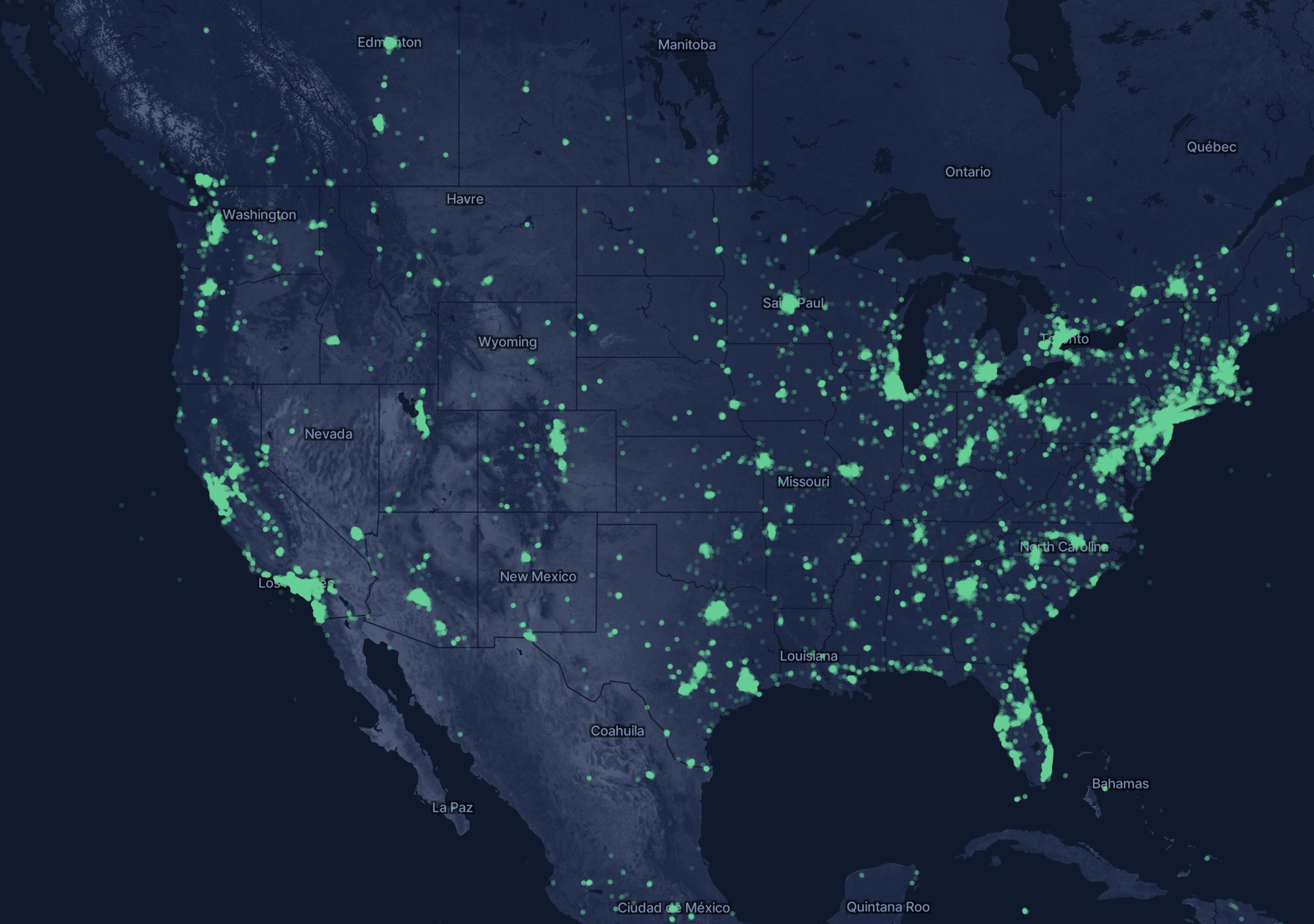 Helium Carrier Dashboard airport network monitoring