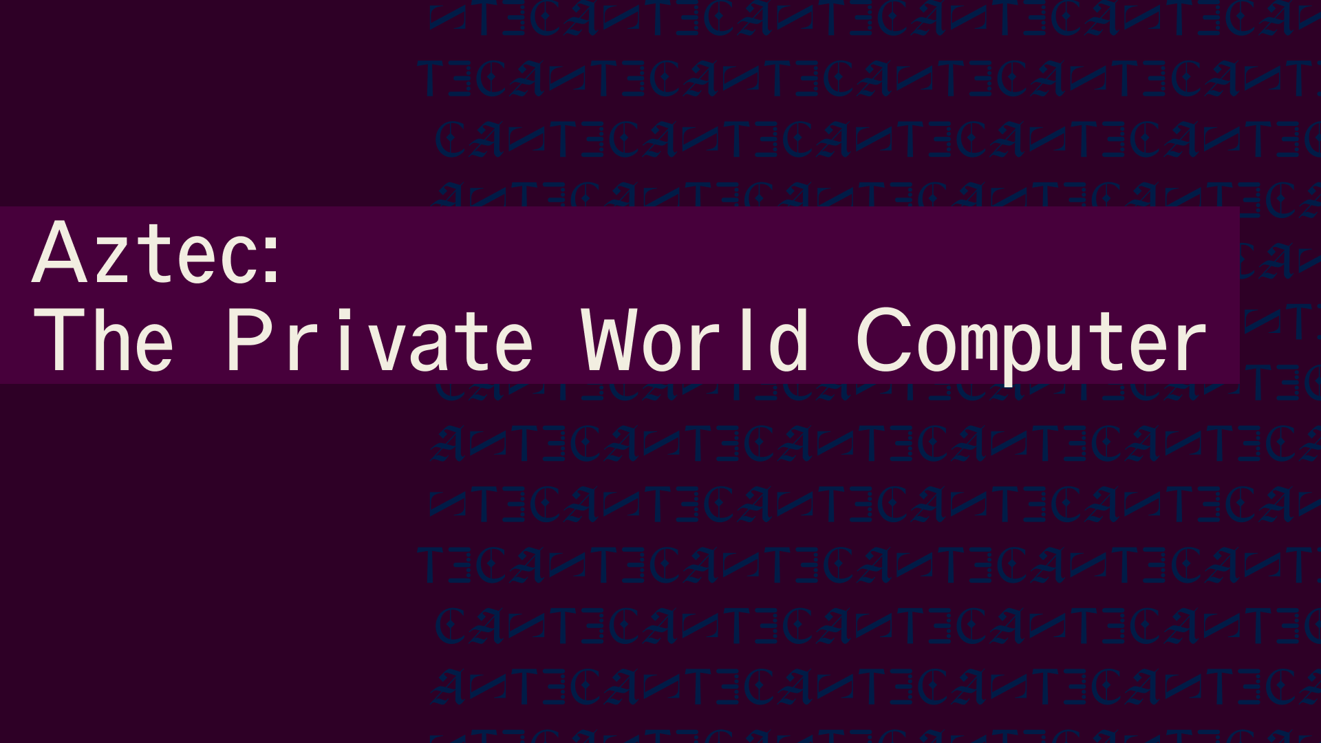 Aztec network confidential transactions