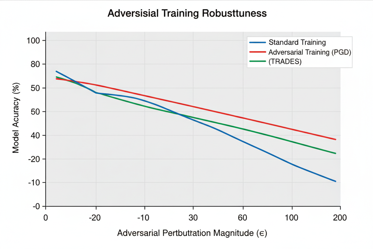 Adversarial training robustness graph