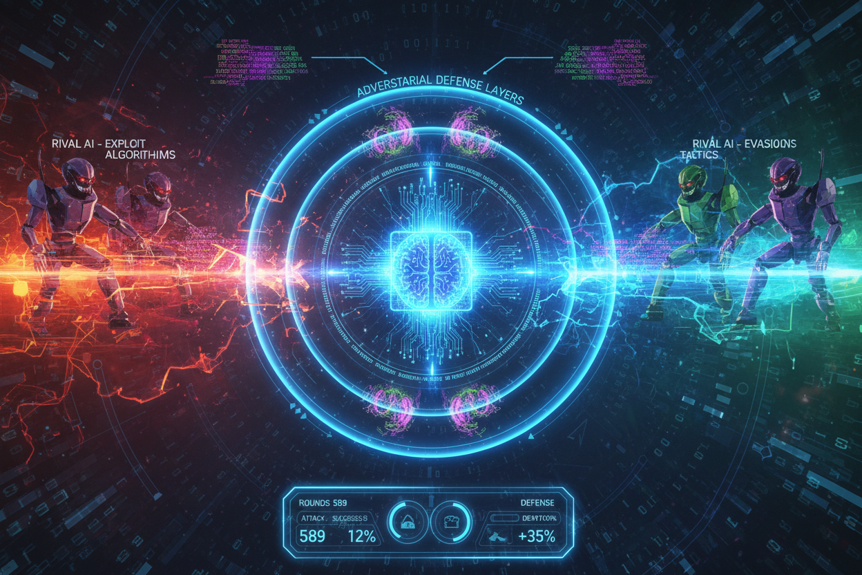 AI adversarial training vs rivals visualization