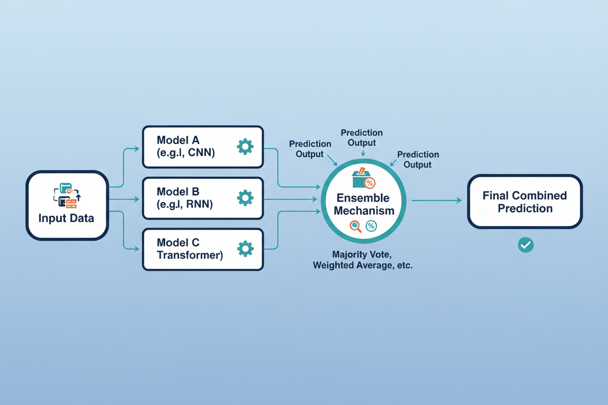 AI ensemble voting model diagram