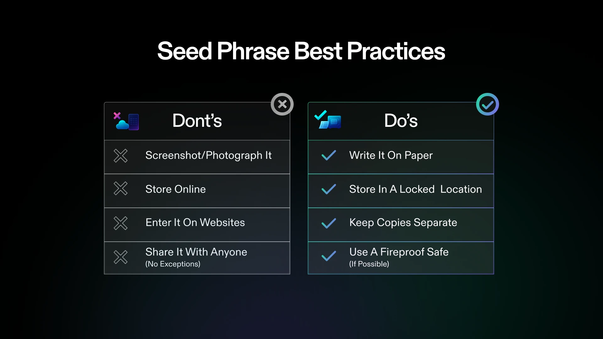 Solana wallet seed phrase security