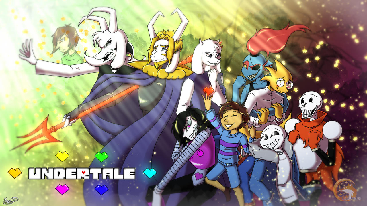 Undertale main characters artwork