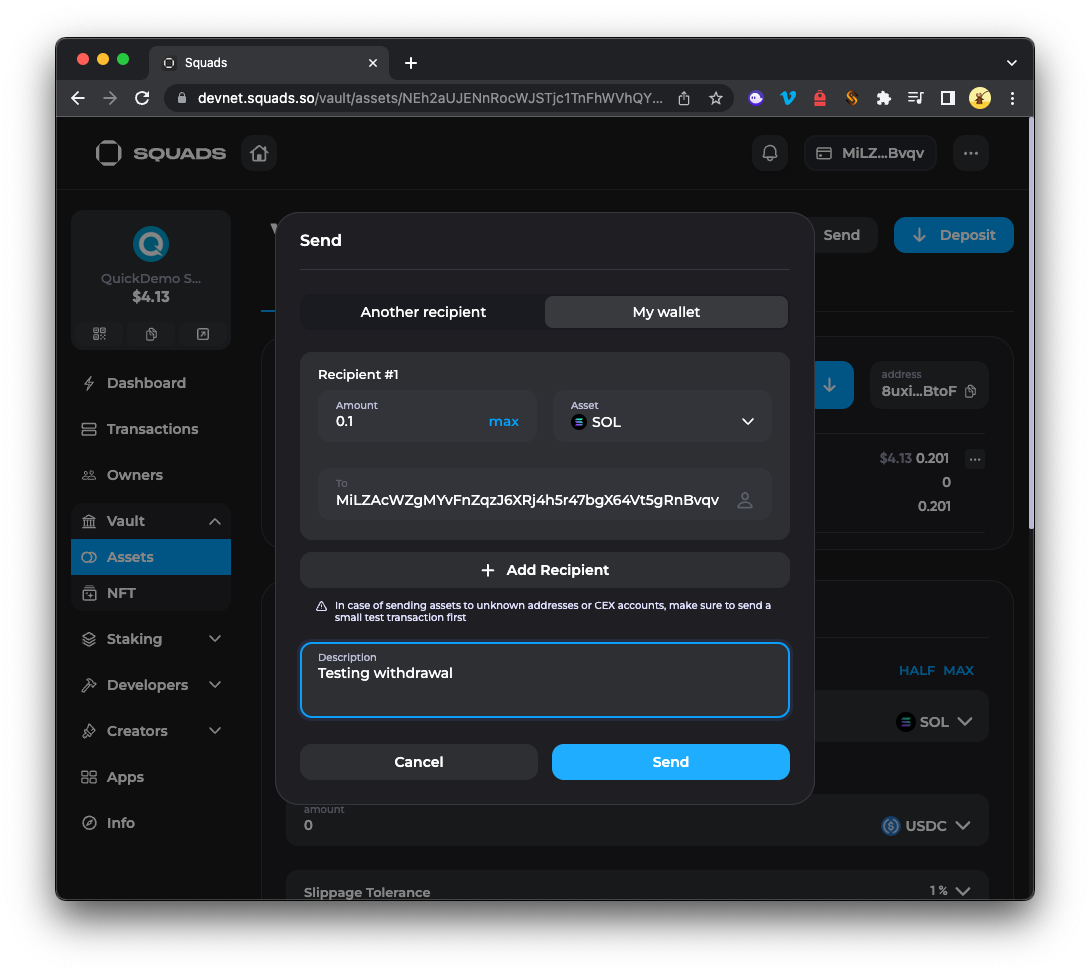 Solana Realms v2 user interface screenshot