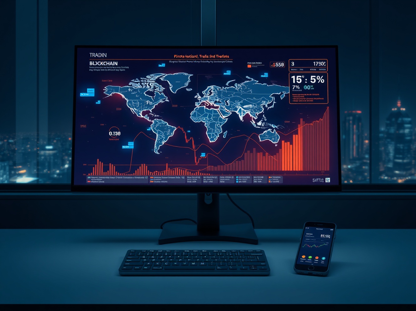 Blockchain token trading marketplace