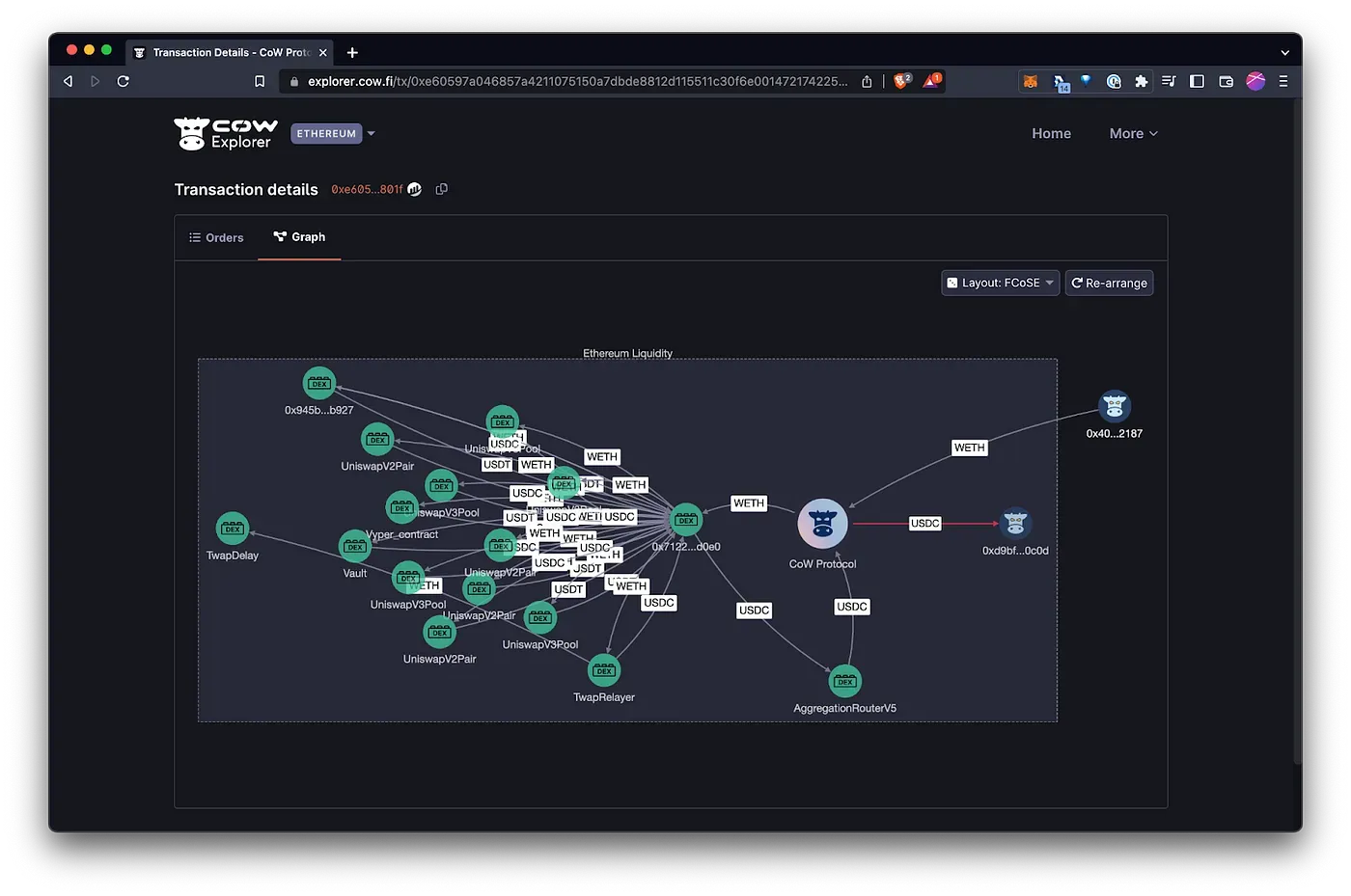 CoW Protocol Order Flow Auction diagram