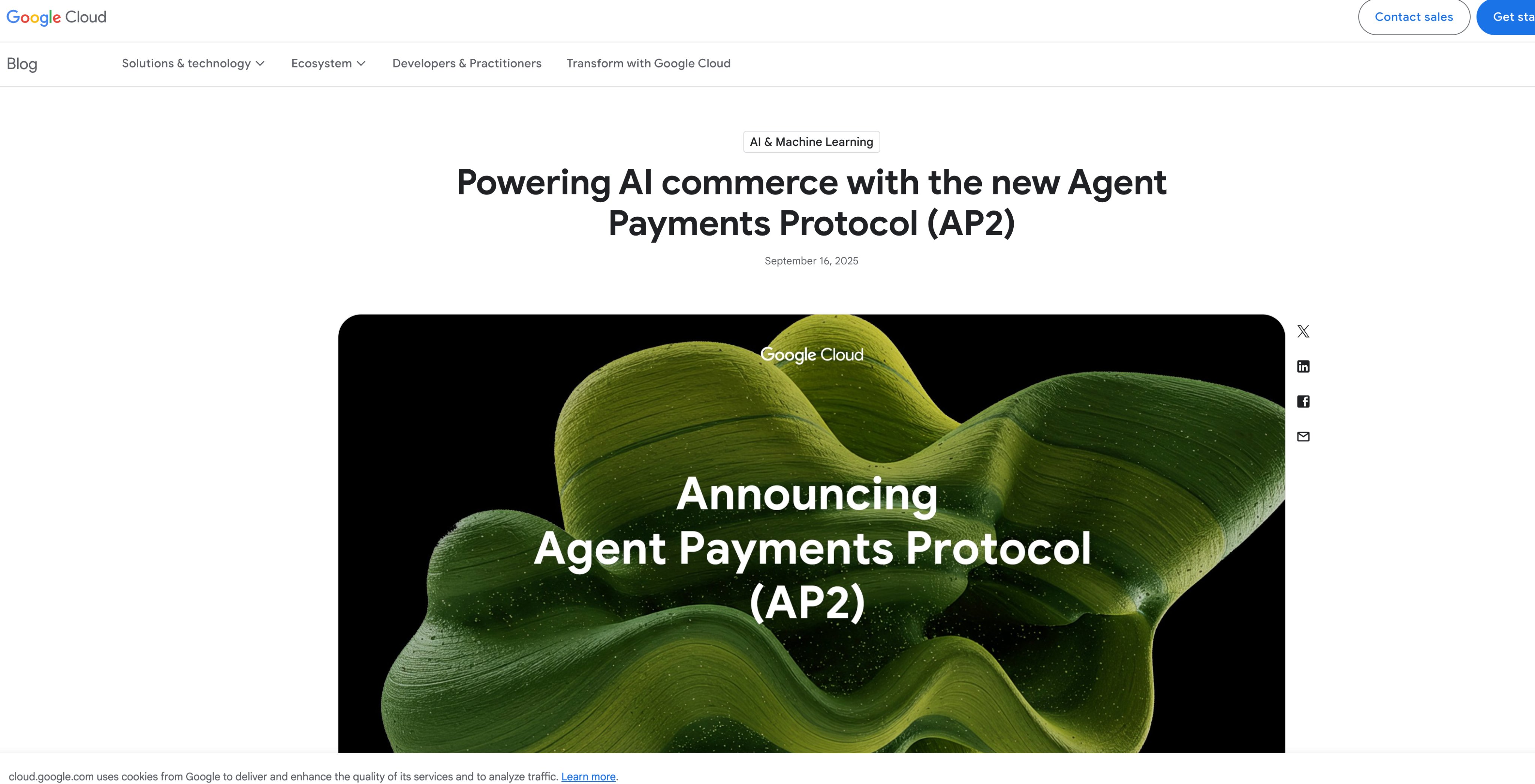Google Agent Payments Protocol AP2 diagram