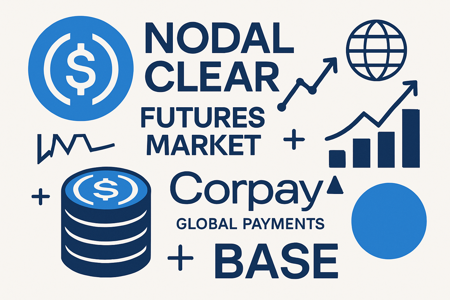 USDC Nodal Clear futures market Corpay global payments Base