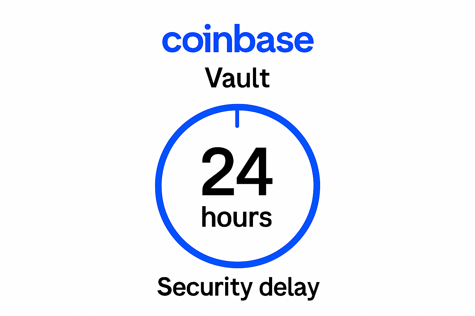 Coinbase Vault security delay timer