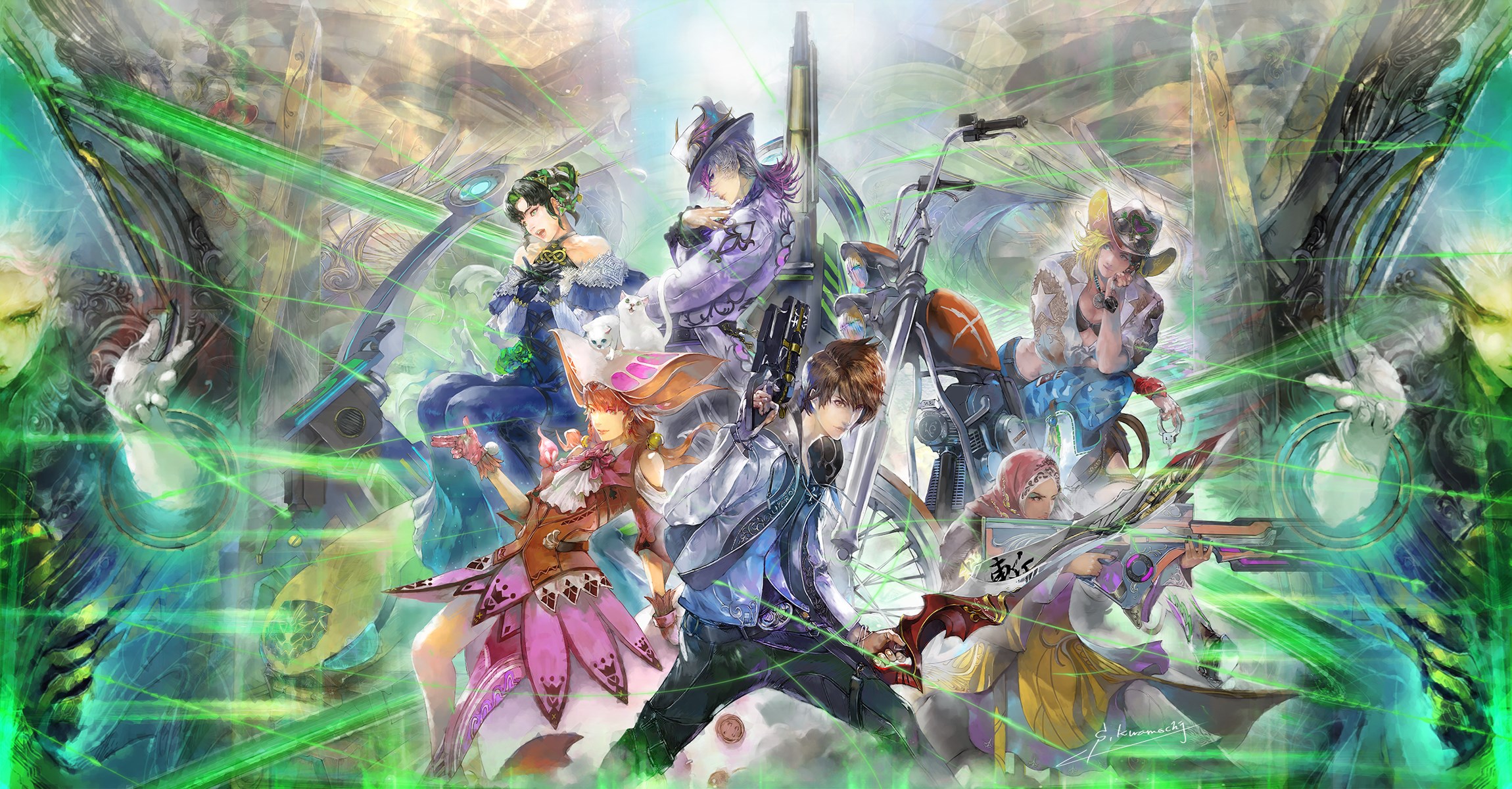 SaGa Emerald Beyond gameplay art