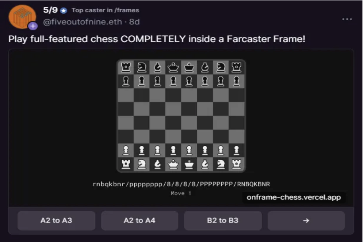 Farcaster Frame social game Base screenshot