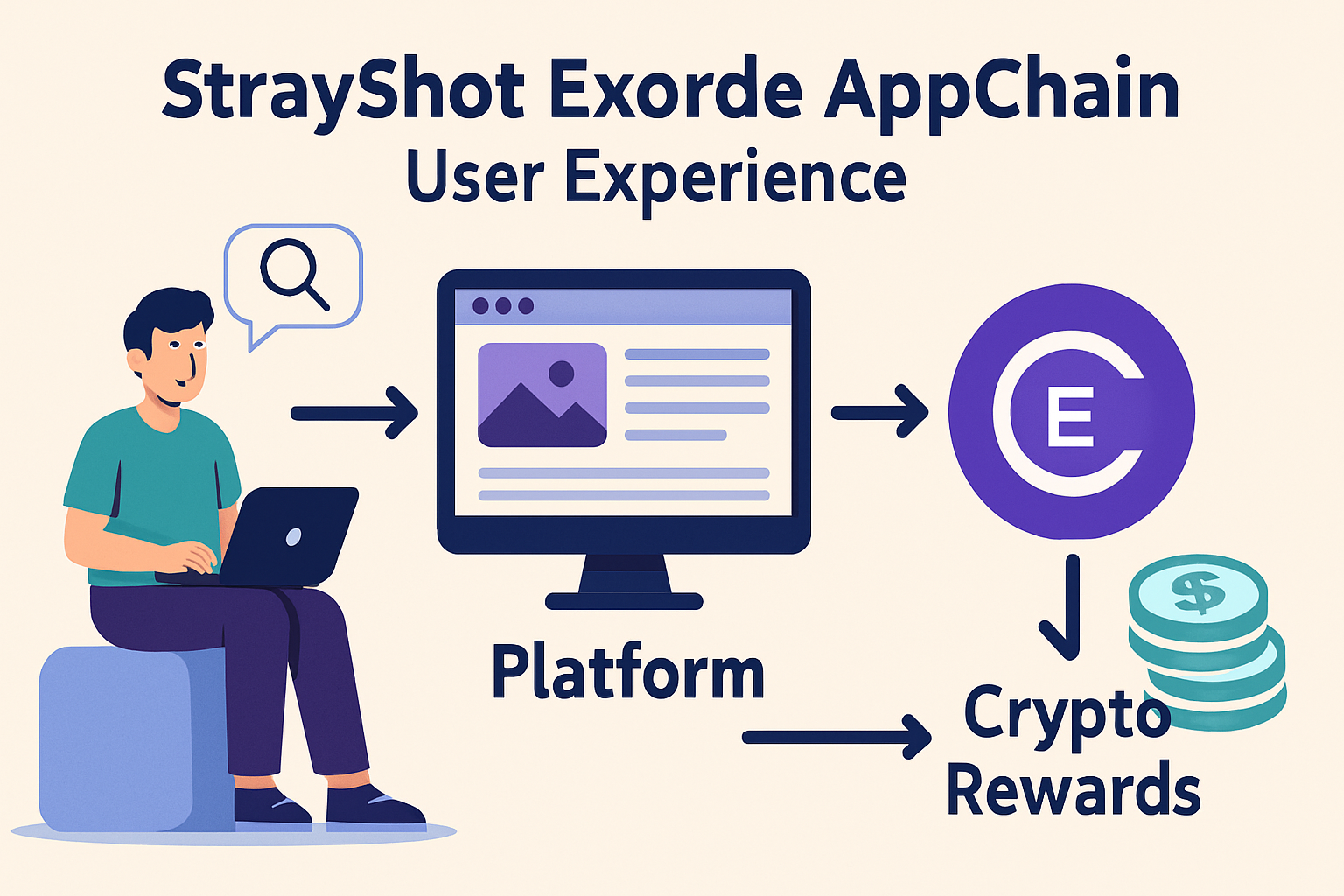 StrayShot Exorde AppChain user experience