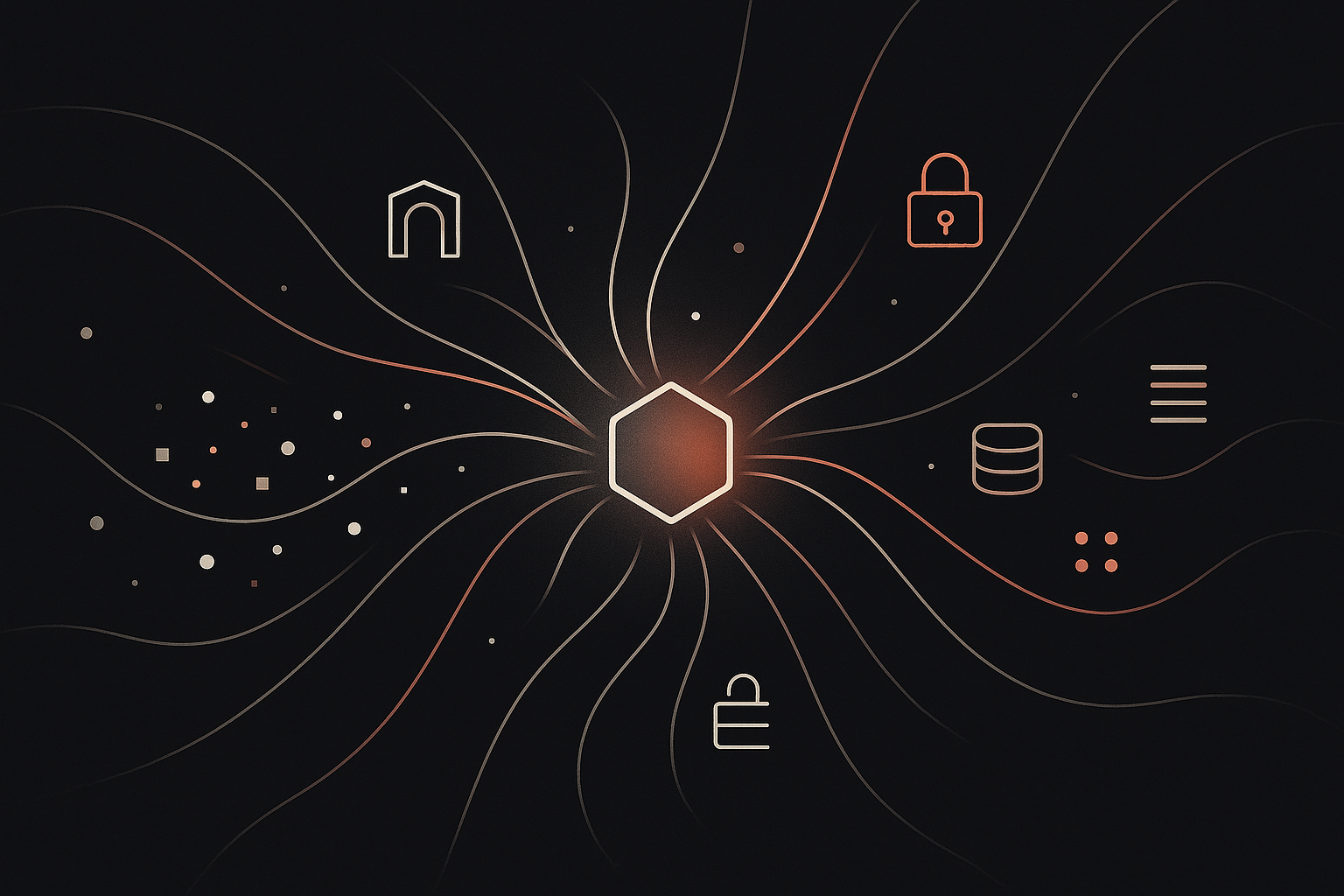 Abstract illustration of ERC-4337 paymaster enabling gasless DeFi transactions with frictionless user interactions, smart contract sponsoring fees for seamless blockchain UX