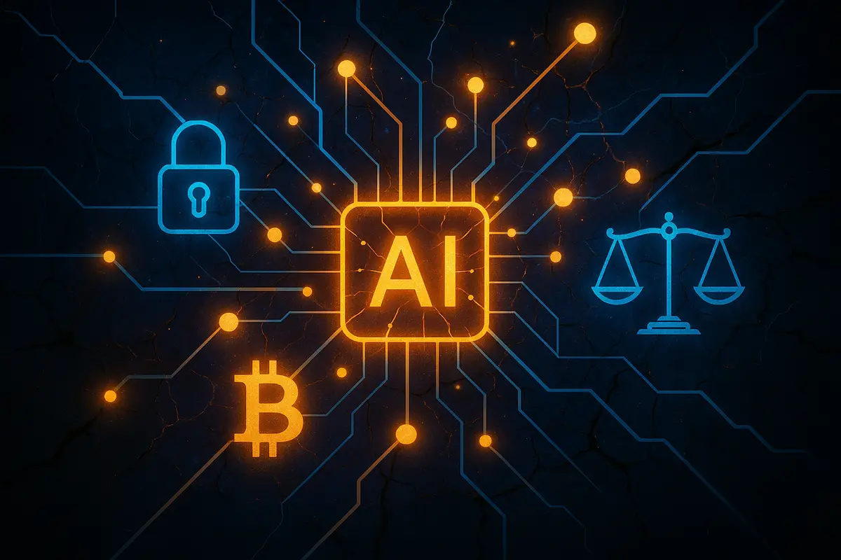 Abstract visualization of a locked credit score vault opening to reveal a green ZKP verification checkmark in a modern DeFi lending interface, symbolizing private zero-knowledge proof credit verification in blockchain finance