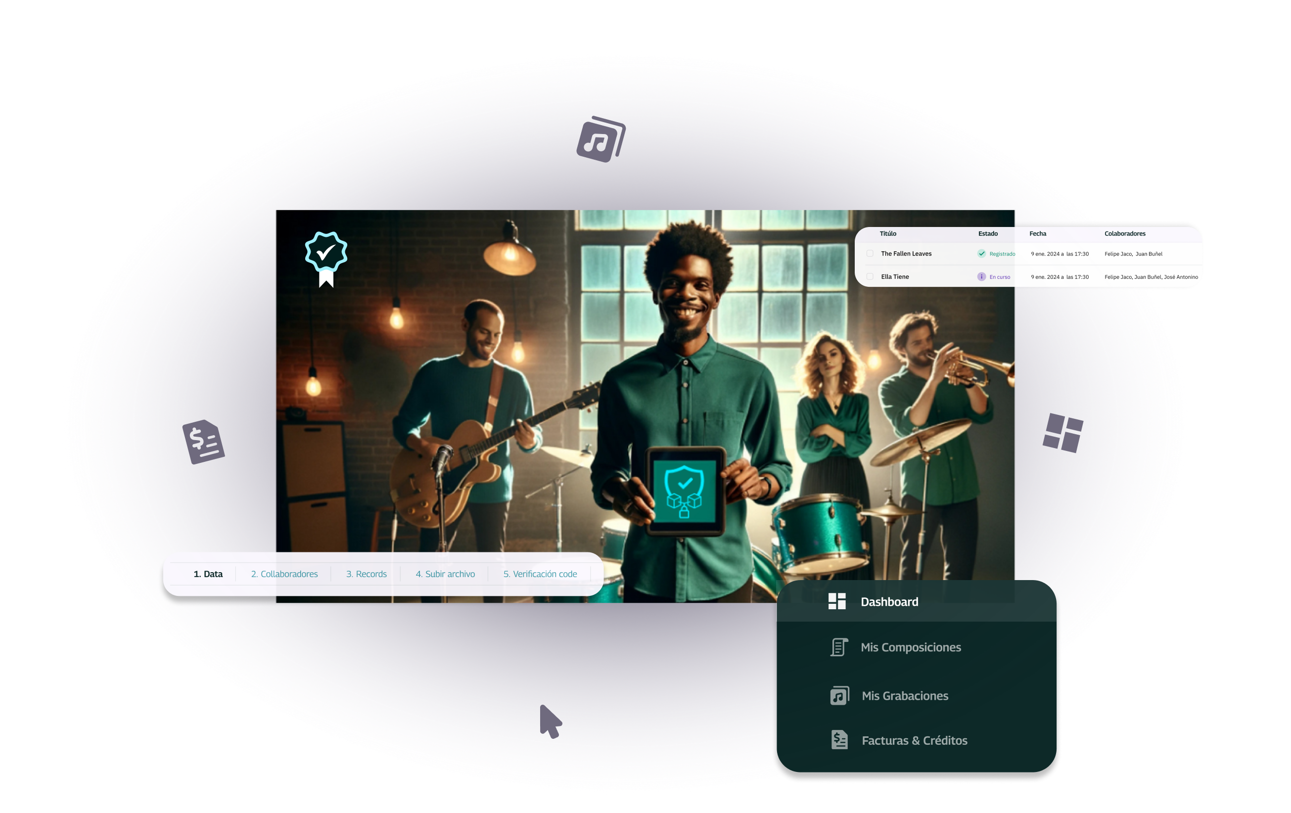 blockchain music royalty transparency dashboard