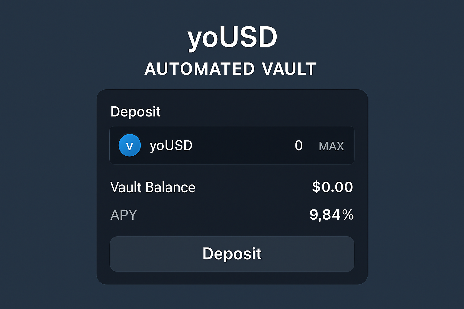 yoUSD automated vault interface