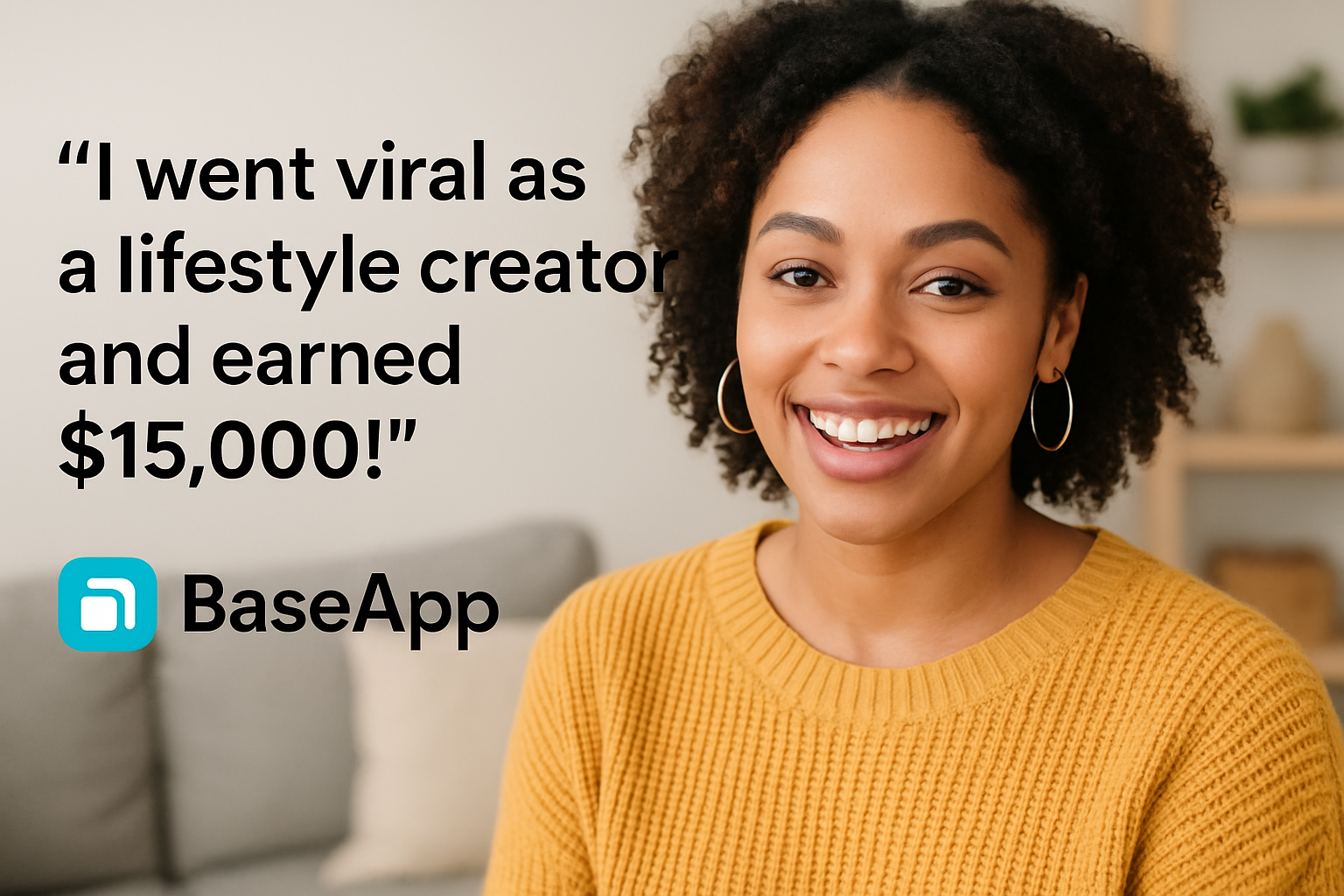 BaseApp lifestyle creator viral moment earnings testimonial