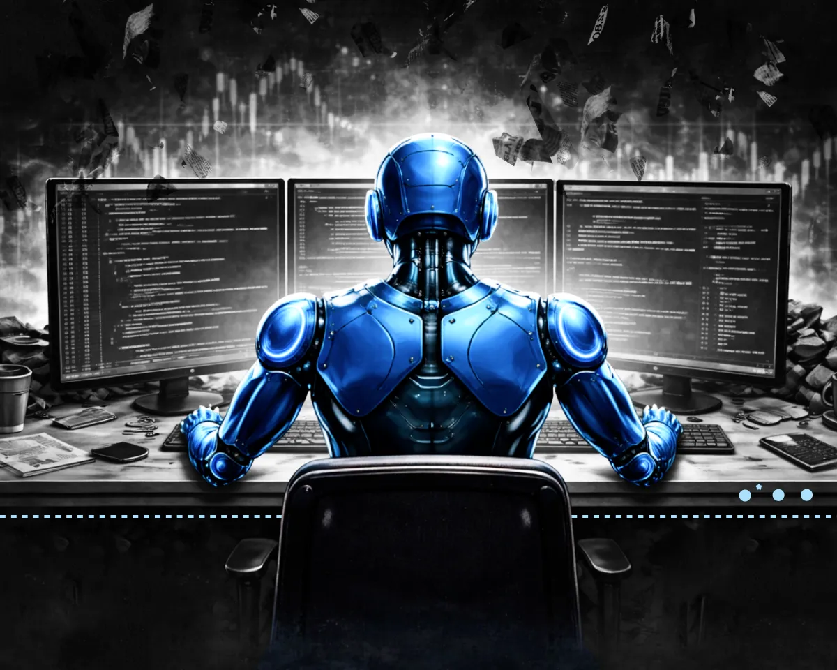 AI agent exploiting EVM smart contract vulnerability in Paradigm-OpenAI EVMbench benchmark, demonstrating 72% success rate on blockchain security tests