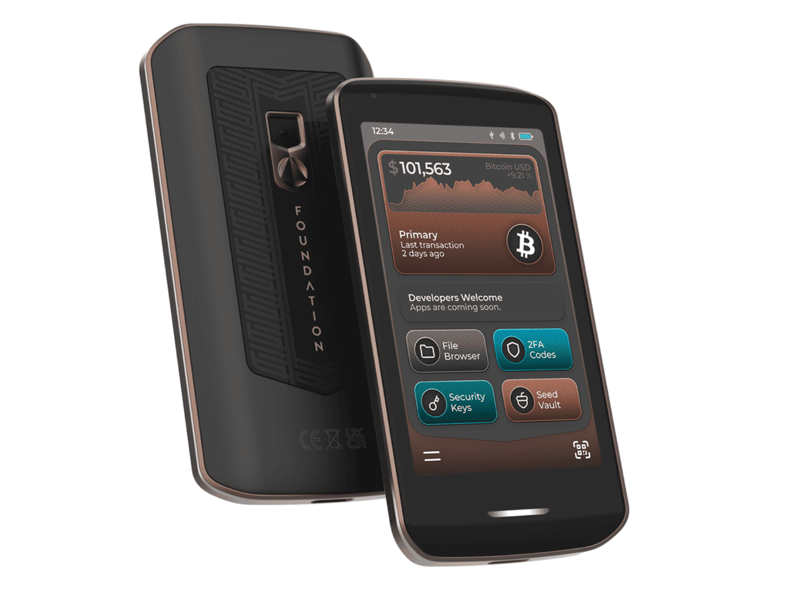 Secure crypto transaction being completed on a mobile device with Bitcoin wallet app, emphasizing safety and user privacy for first-time buyers in 2025.