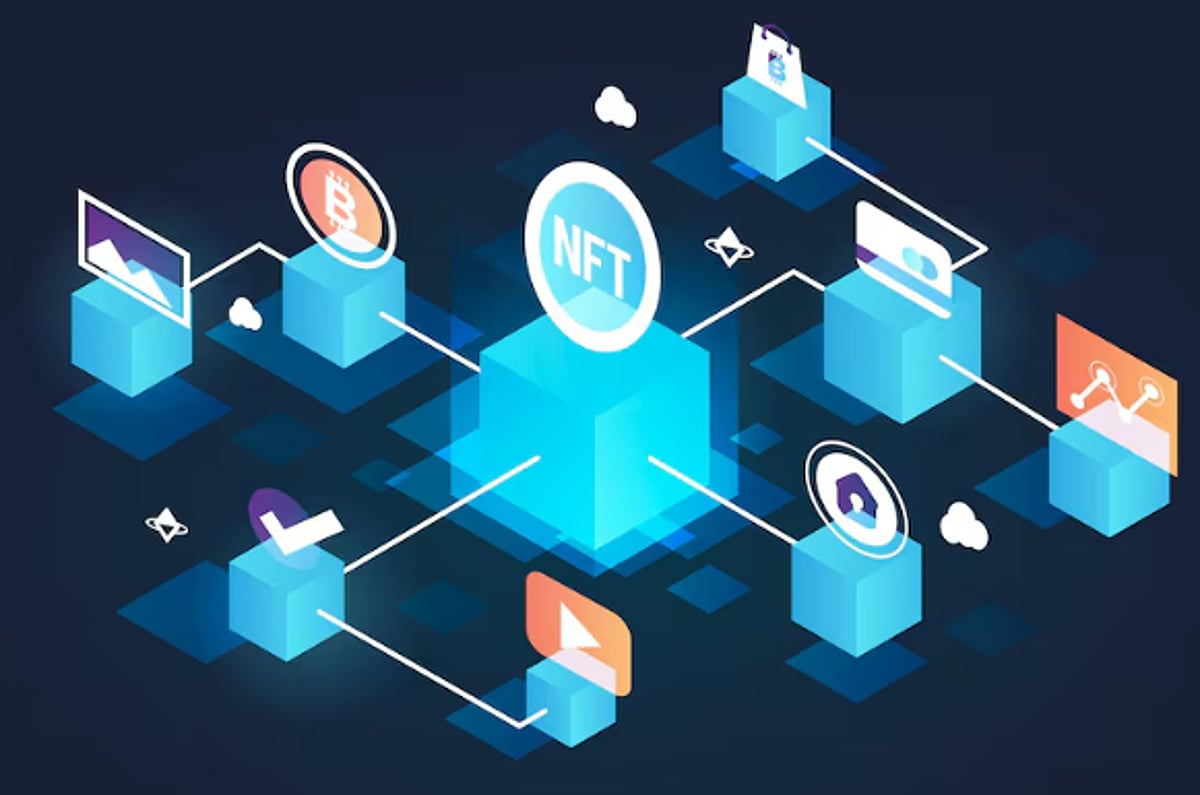 Abstract illustration of dynamic fee adjustments in a custom blockchain app-chain social network, featuring interconnected nodes and flowing digital tokens representing real-time transaction fee changes.