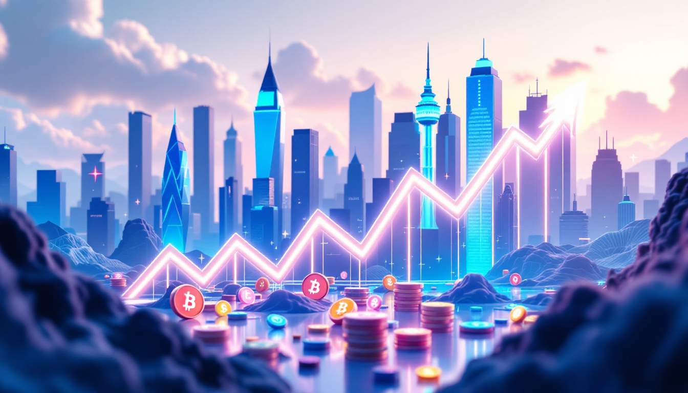 Conceptual illustration of Bitcoin dominance declining as altcoin market surges in late 2025, featuring symbolic Bitcoin and altcoin icons with upward and downward trends.