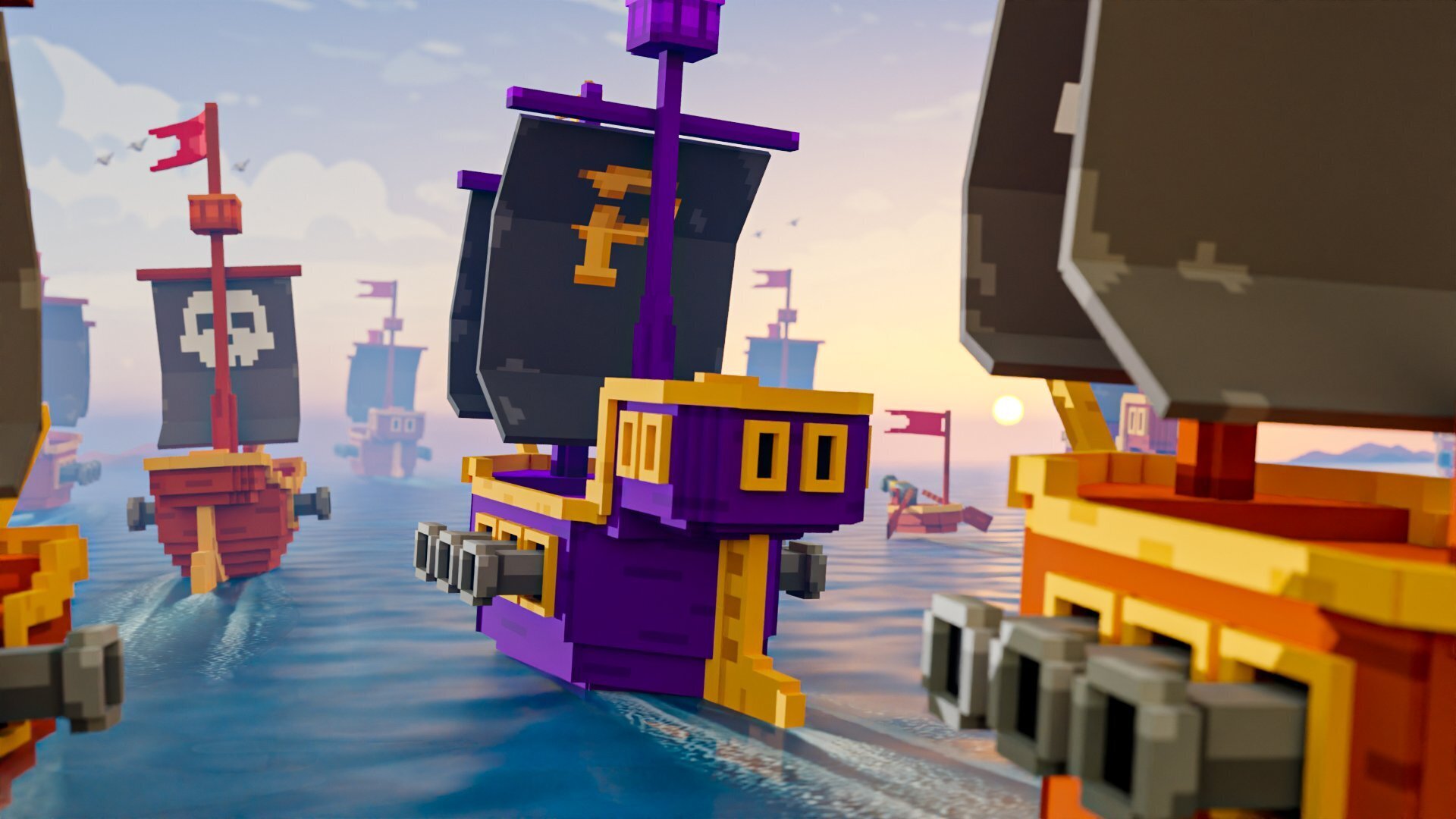 Pirate Nation gameplay screenshot showcasing NFT ownership features in an on-chain blockchain game