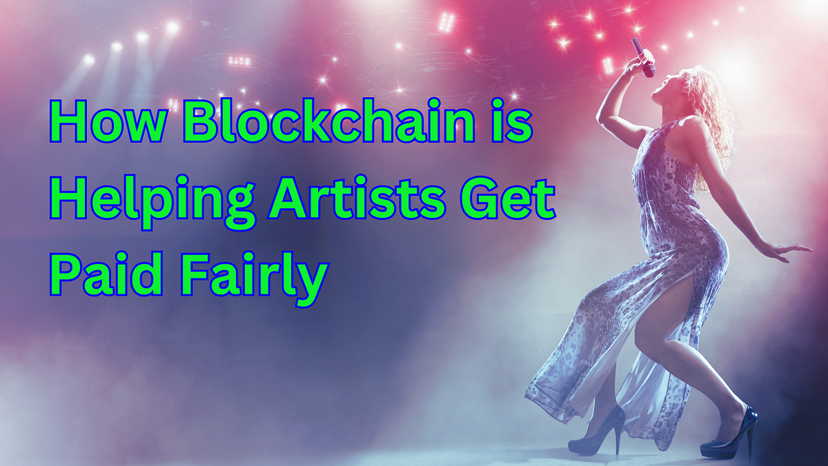 Artist celebrating tokenized music royalty payout on blockchain platform, revolutionizing low Spotify earnings with fractional ownership