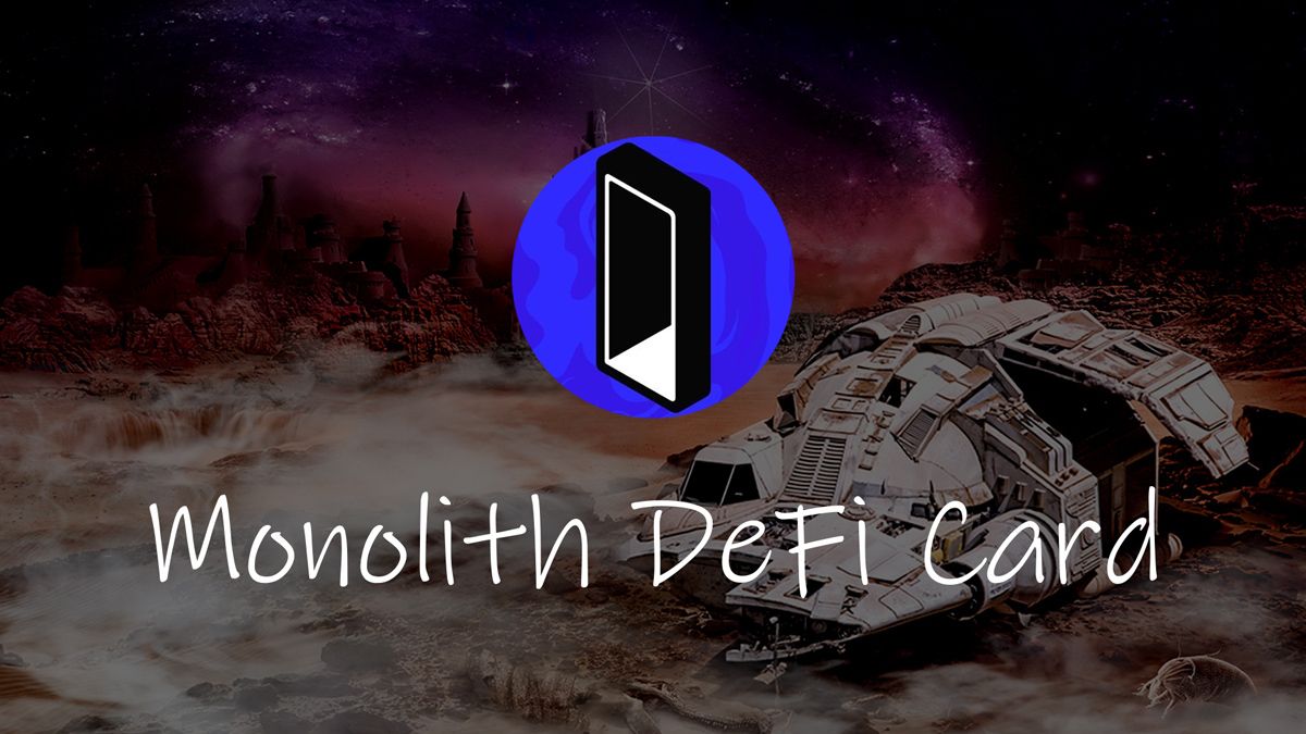Monolith Visa Debit Card Ethereum