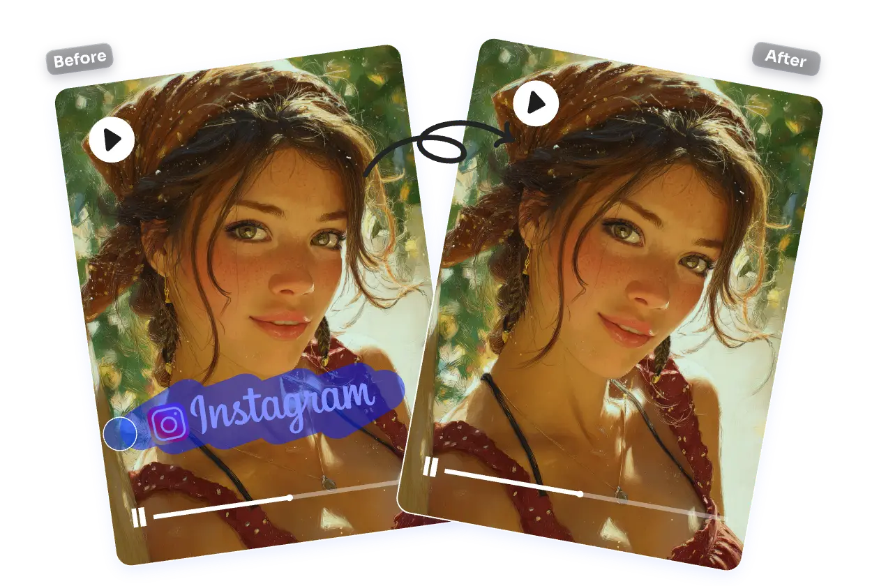 video filter watermark degradation