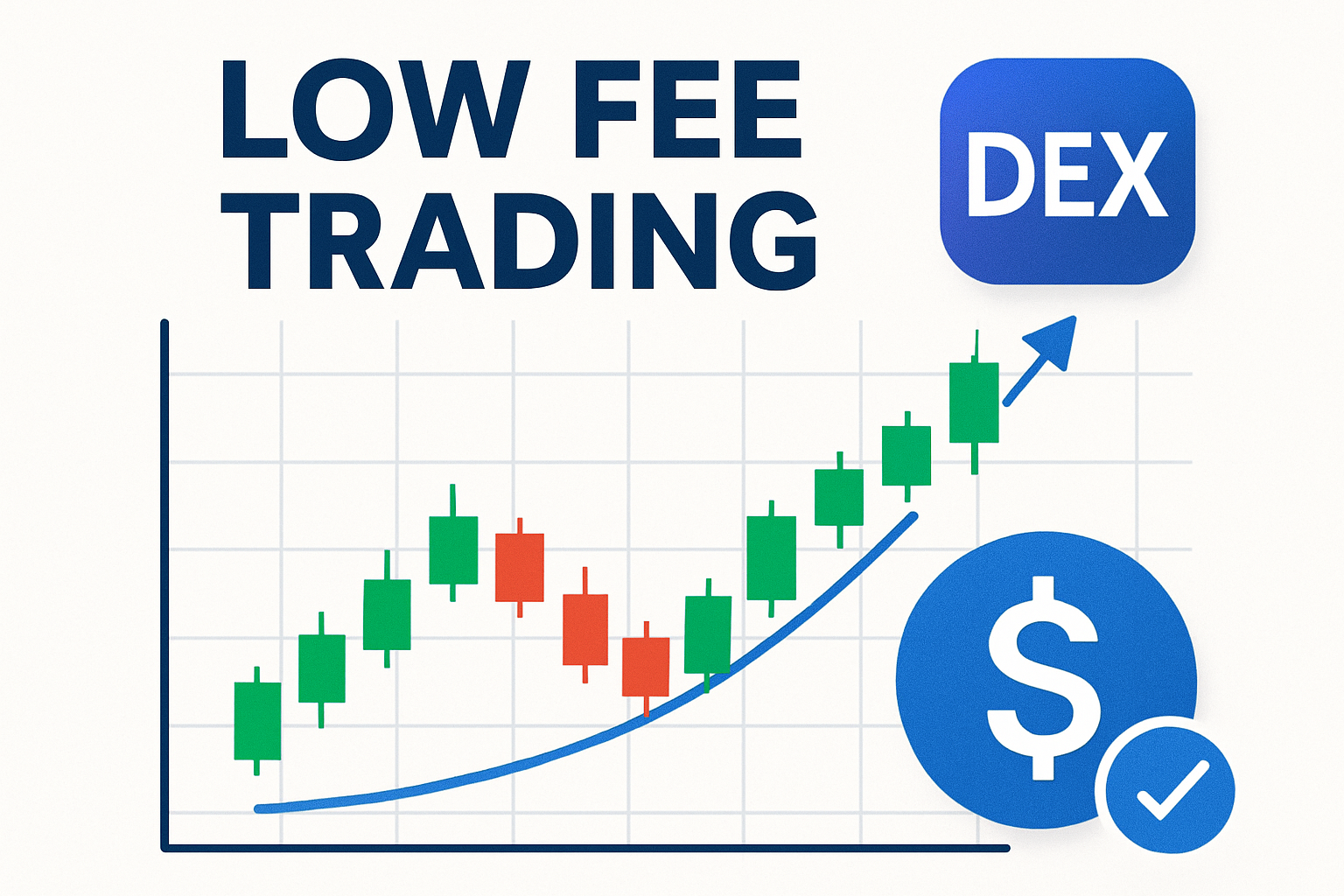 low fee trading chart DEX