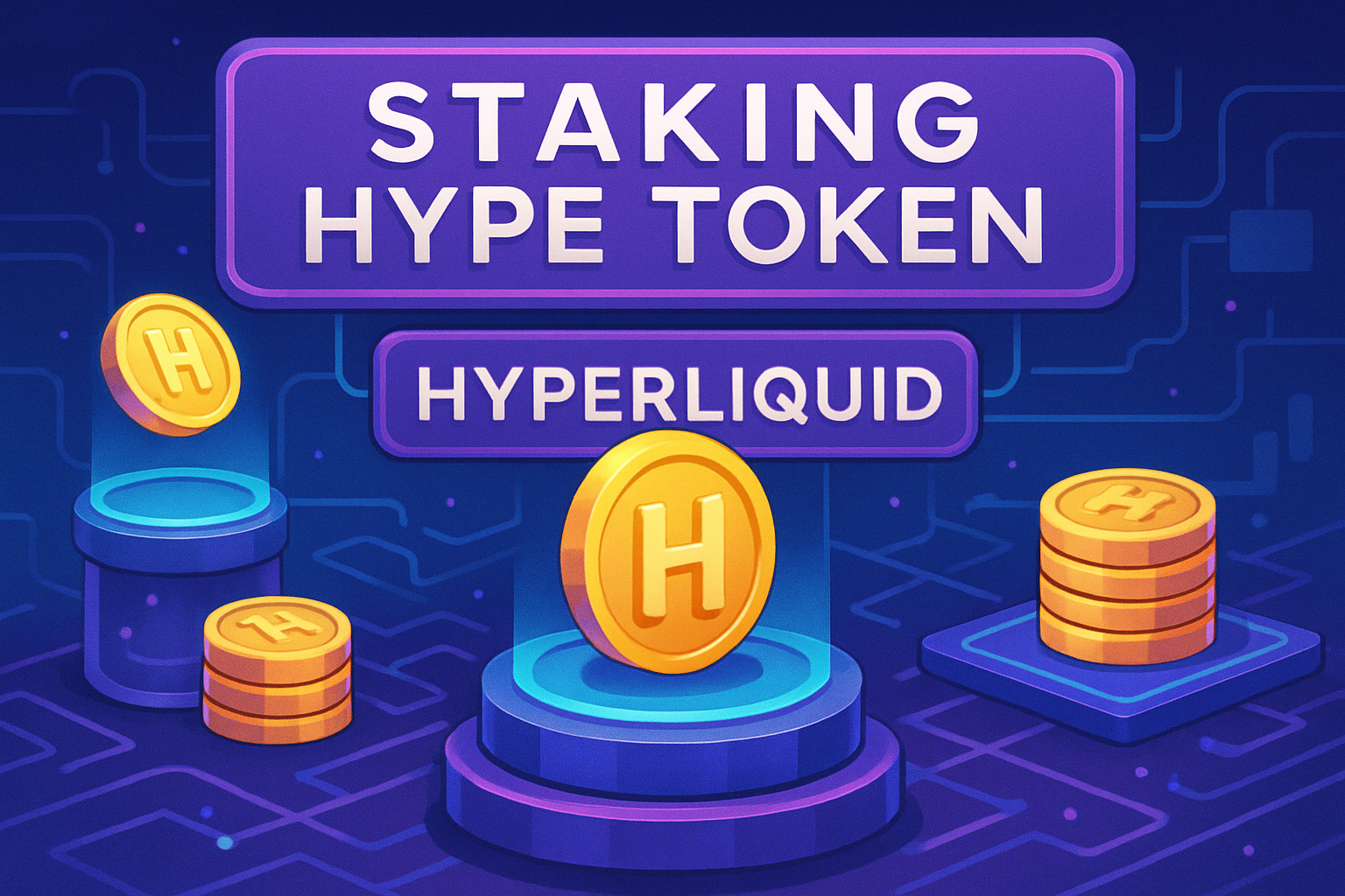 staking HYPE tokens Hyperliquid illustration