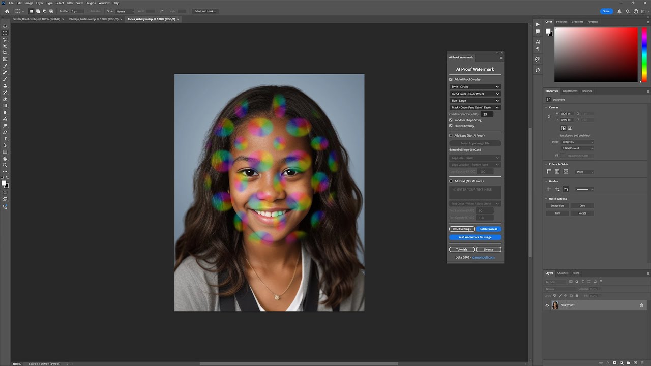 batch synthetic image watermarking